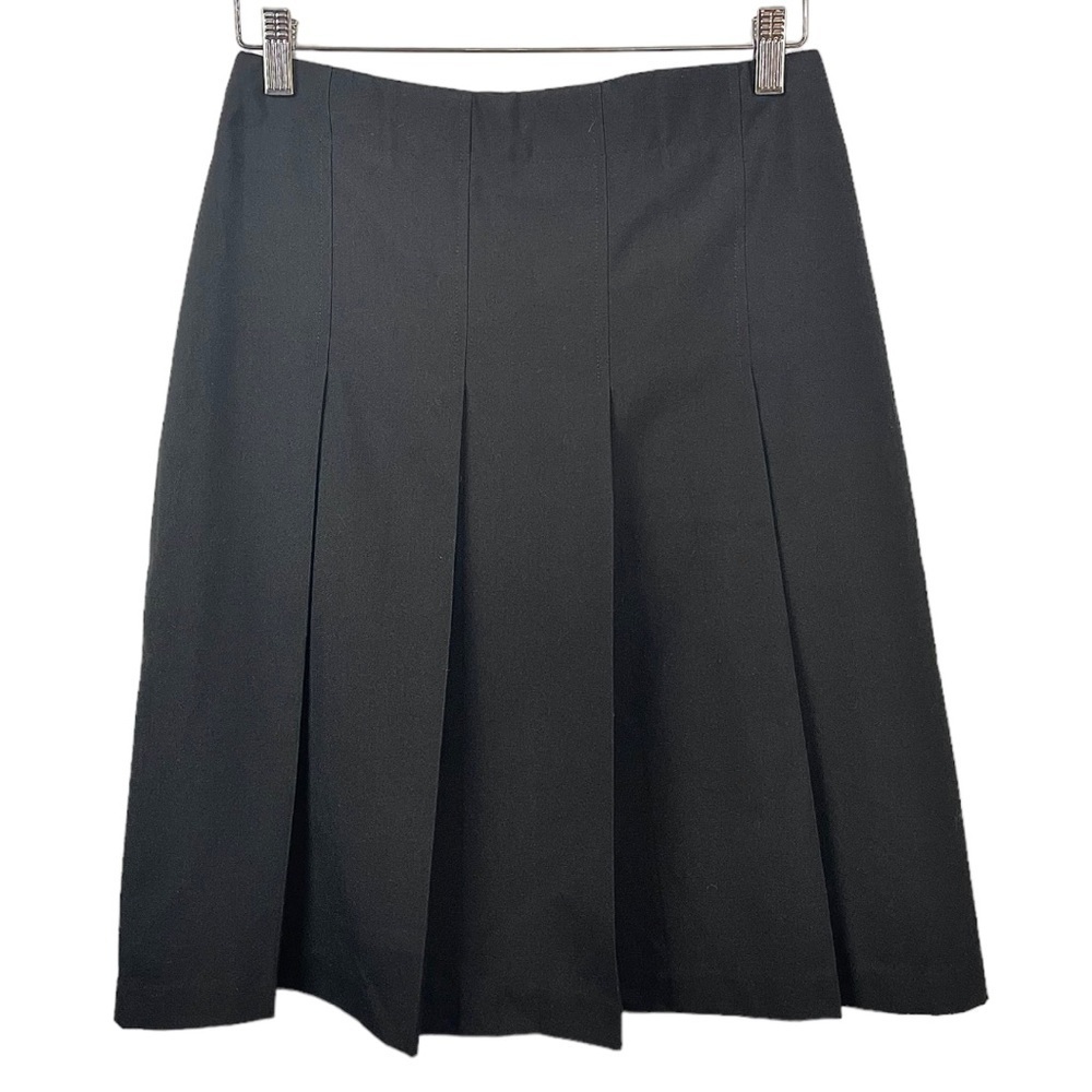 Vintage Simply Manakin Black Box Pleat Academia Skirt Size 10 - Picture 2 of 5